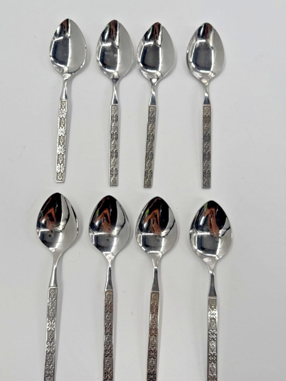 Oneida Distinction Deluxe CAPRI Tablespoons Set of 8 Stainless Steel Floral HH